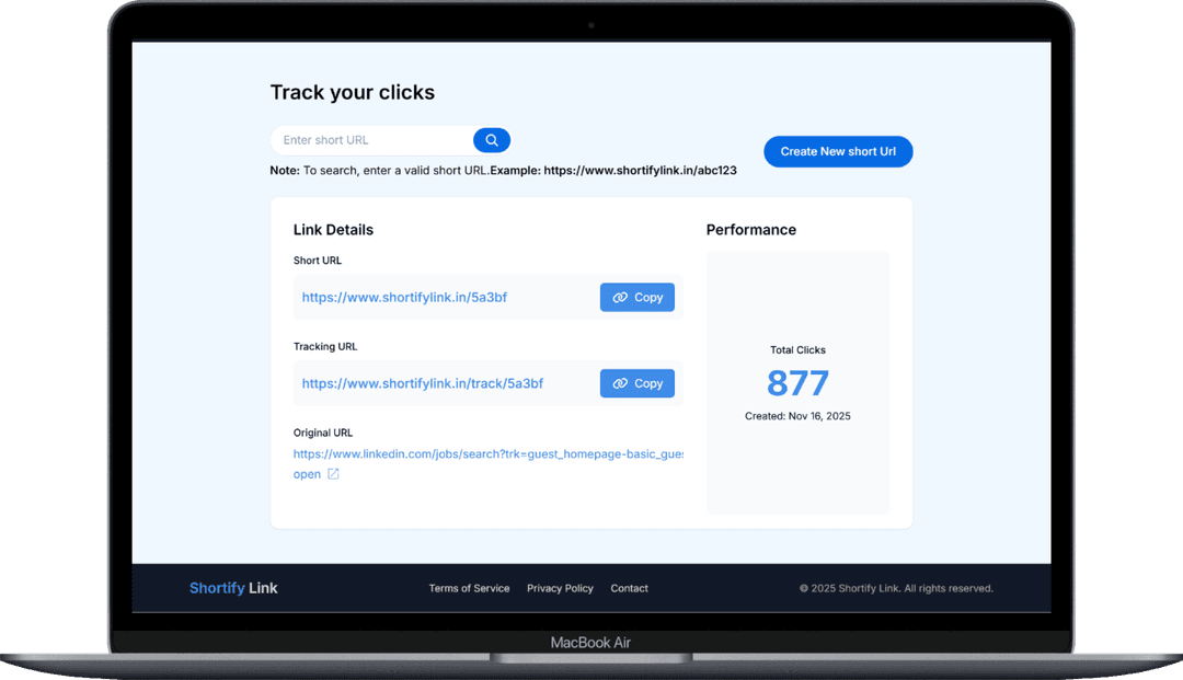 linkedIn click count